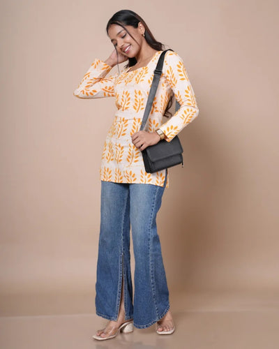 Miraya Hand Block Batik Cotton Corset