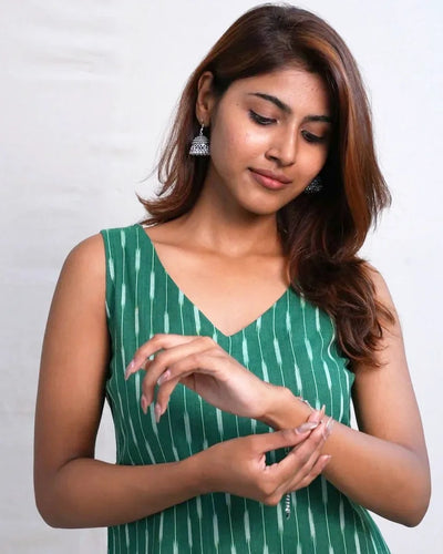 Oraya Ikkat Cotton Dress