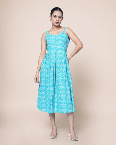 Ziya Hanblock Dabu Cotton Dress