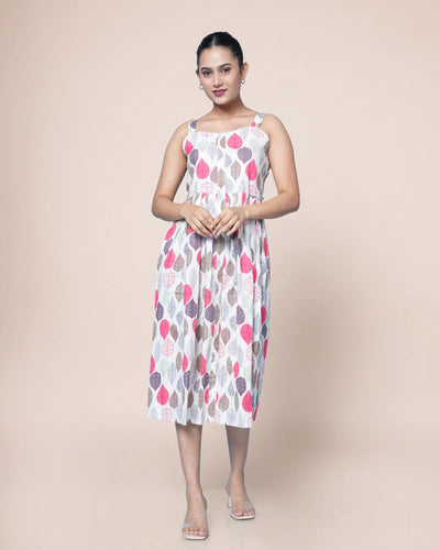Ziya Hanblock Patola Cotton Dress
