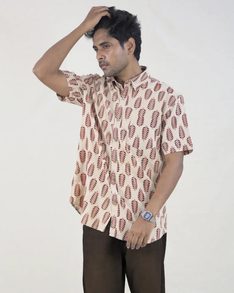 ILAY Hand Block Ajrak Cotton Shirt