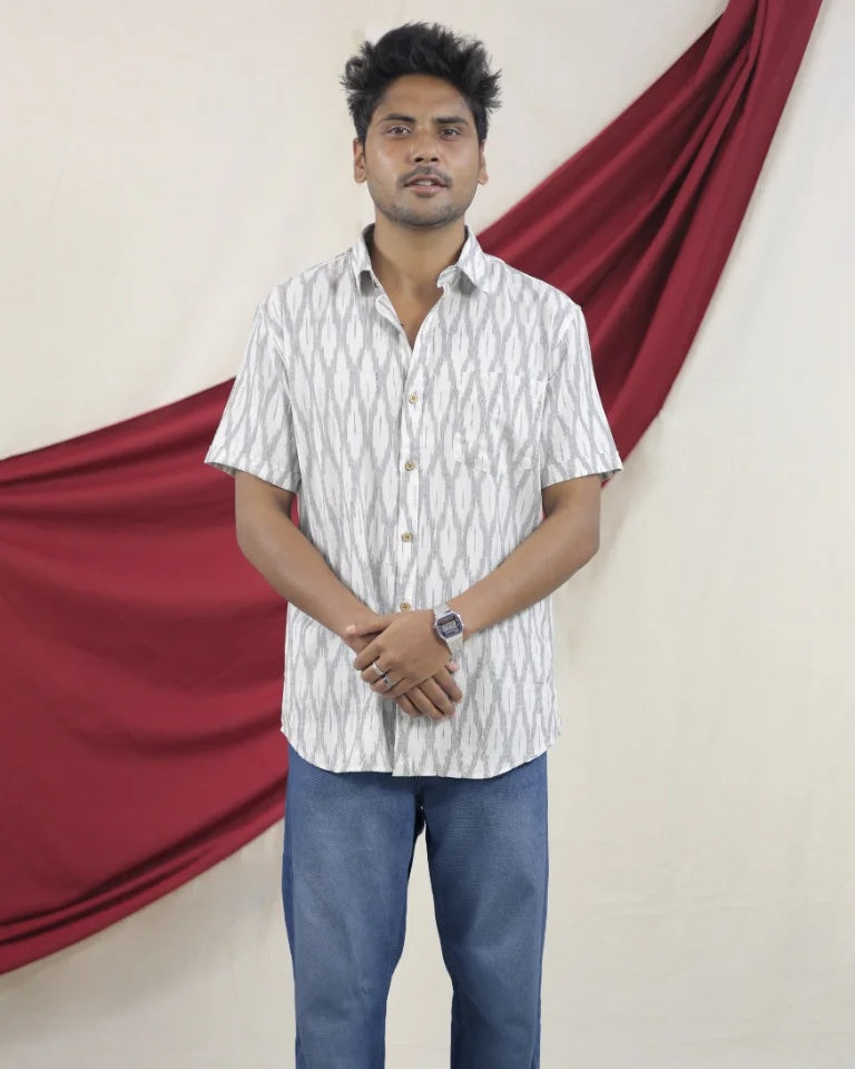Olin Ikkat Cotton Shirt