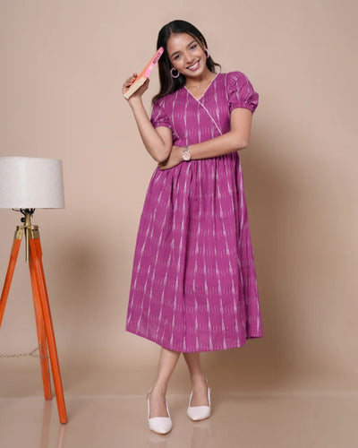 Elora Ikkat Cotton Dress
