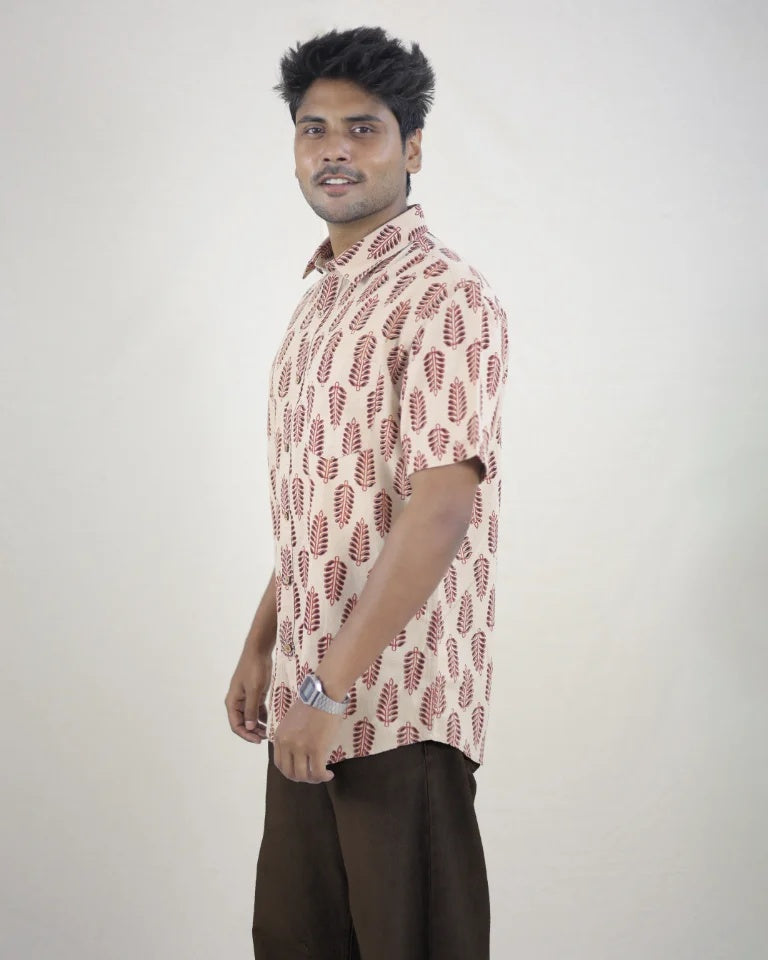 ILAY Hand Block Ajrak Cotton Shirt