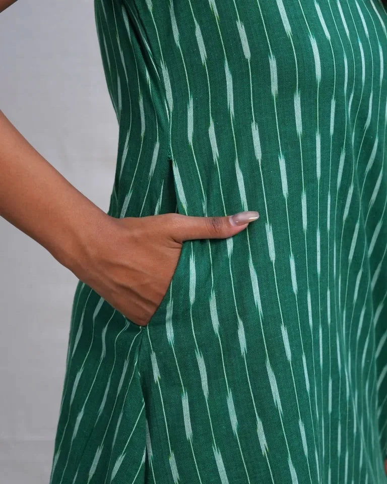 Oraya Ikkat Cotton Dress