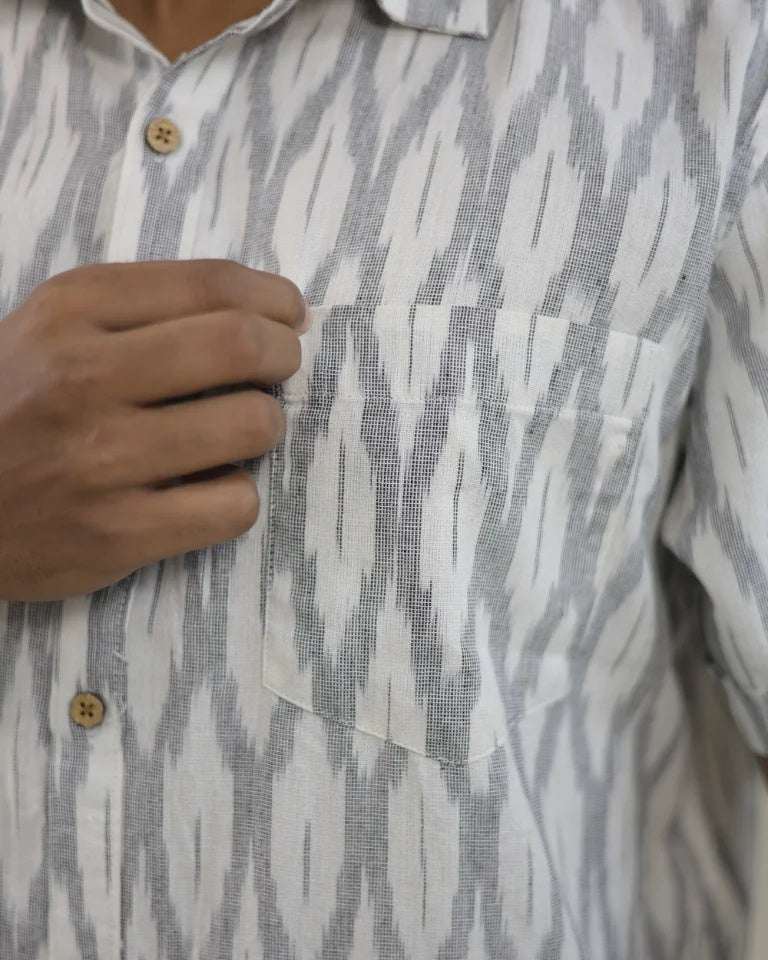 Olin Ikkat Cotton Shirt