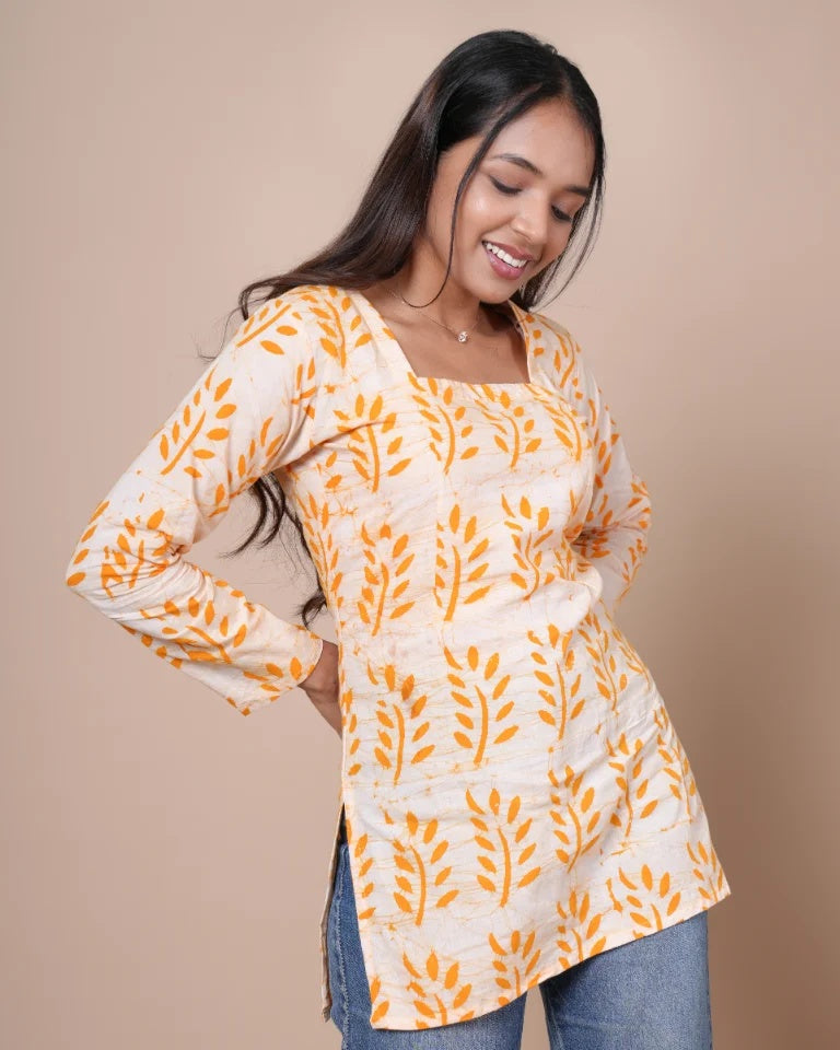 Miraya Hand Block Batik Cotton Corset