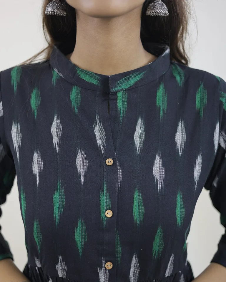 Fluera Ikkat Cotton Dress
