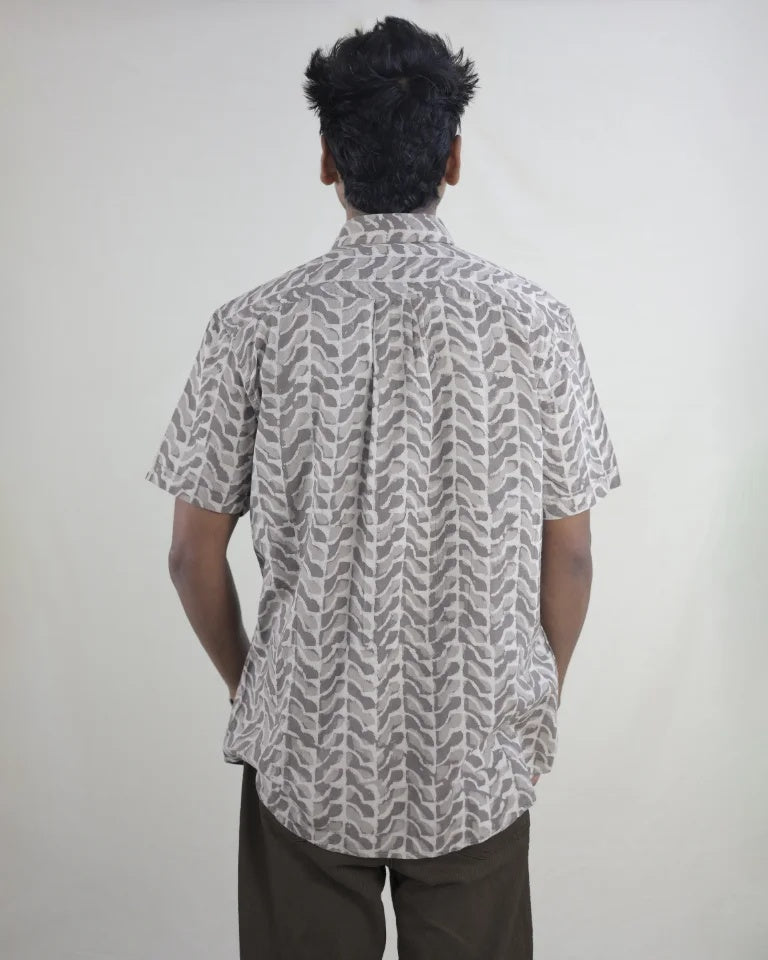 Varai Hand Block Dabu Cotton Shirt