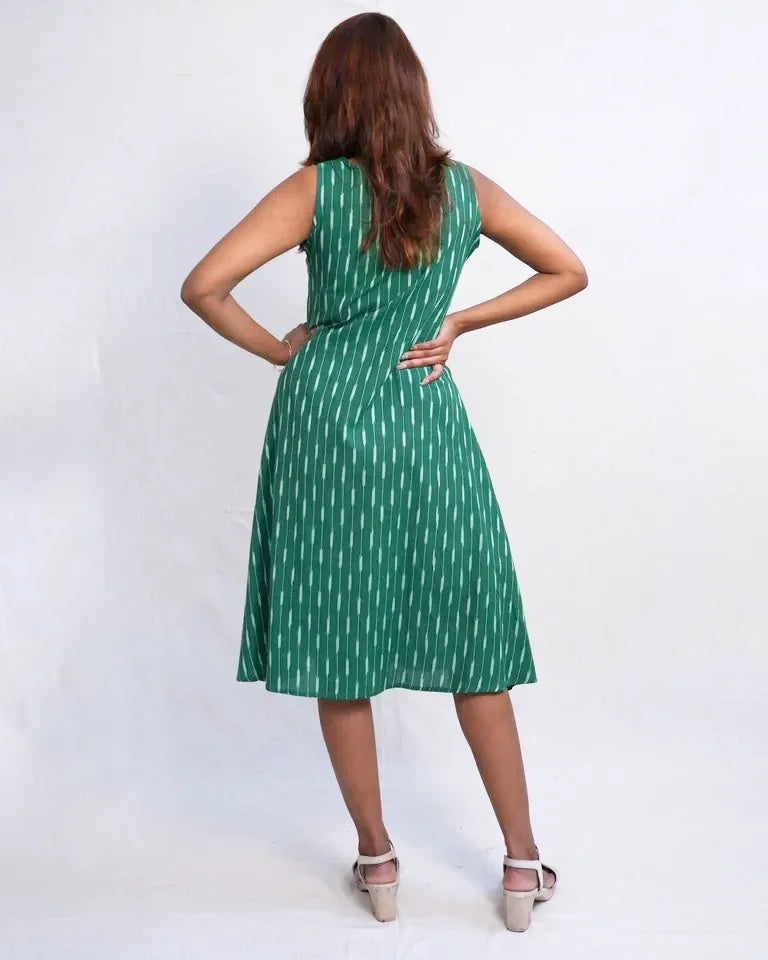 Oraya Ikkat Cotton Dress