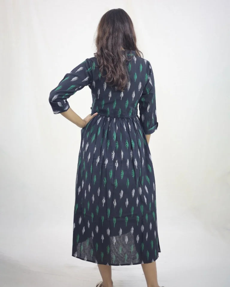 Fluera Ikkat Cotton Dress