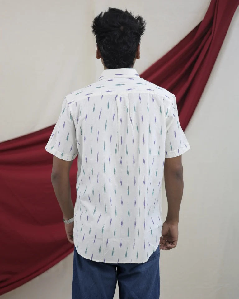 Inam Ikkat Cotton Shirt