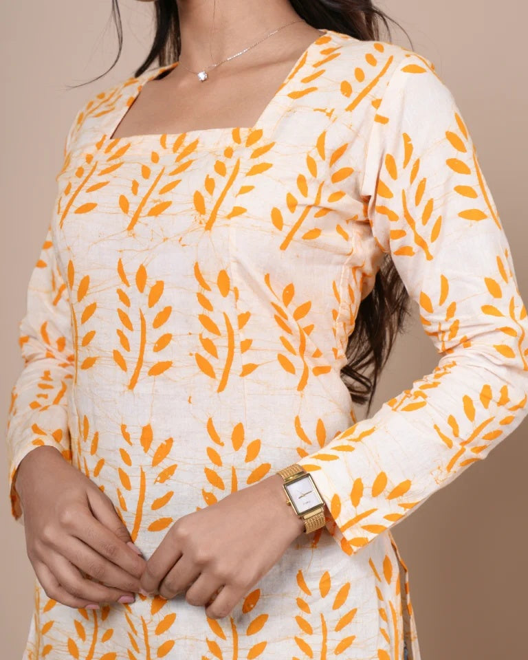 Miraya Hand Block Batik Cotton Corset