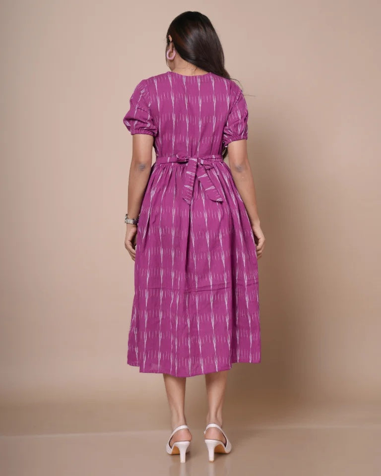 Elora Ikkat Cotton Dress